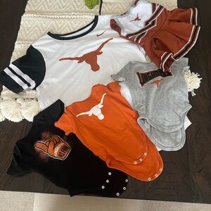Kids Shirt & Bodysuit Set - Orange, Black, Gray